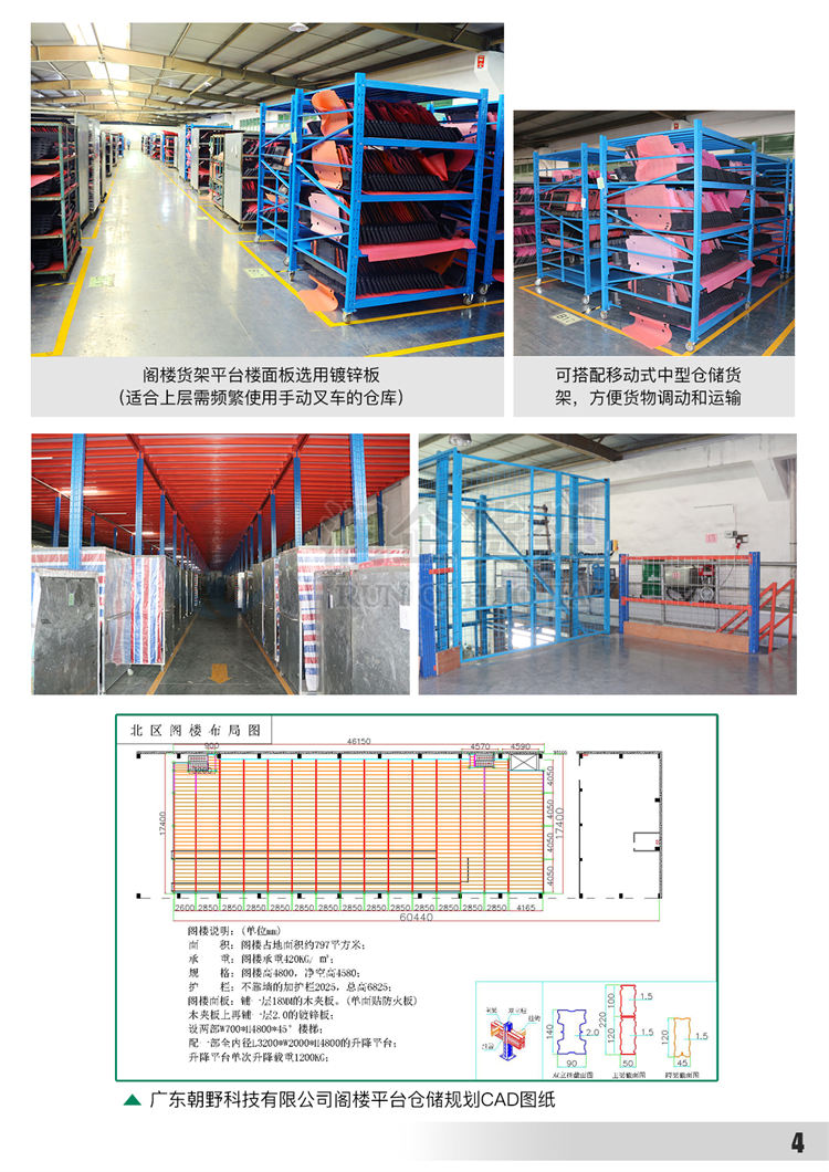电子仓库工字钢阁楼货架