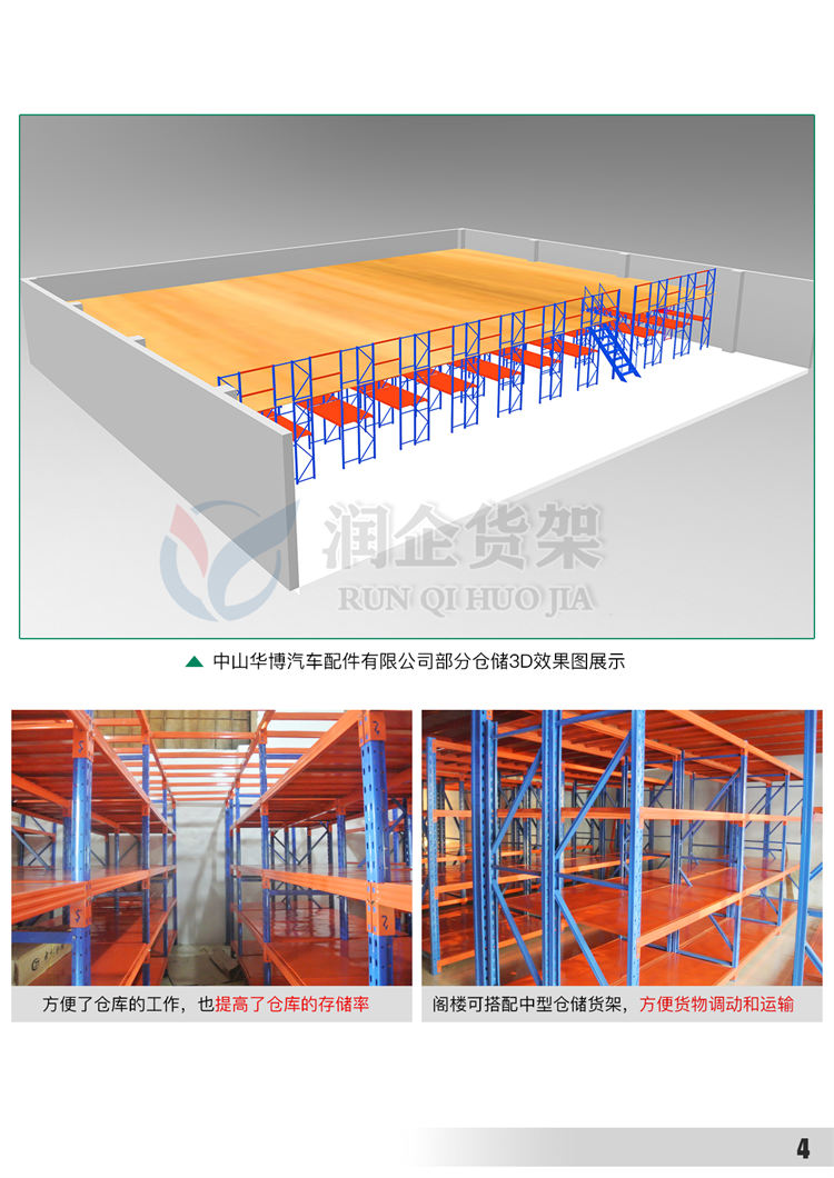 汽配仓库集成式阁楼